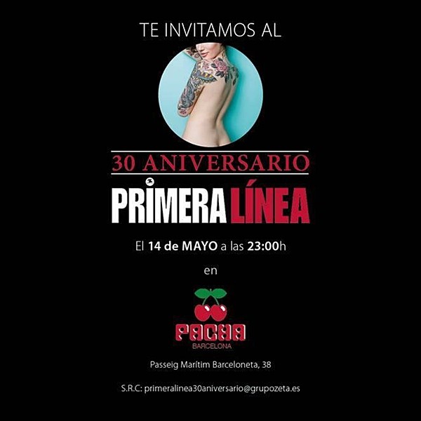 Fiesta 30 aniversario Primera Linea